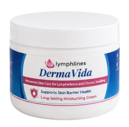 DermaVida Lotion 8oz jar for lymphedema and chronic swelling skin care
