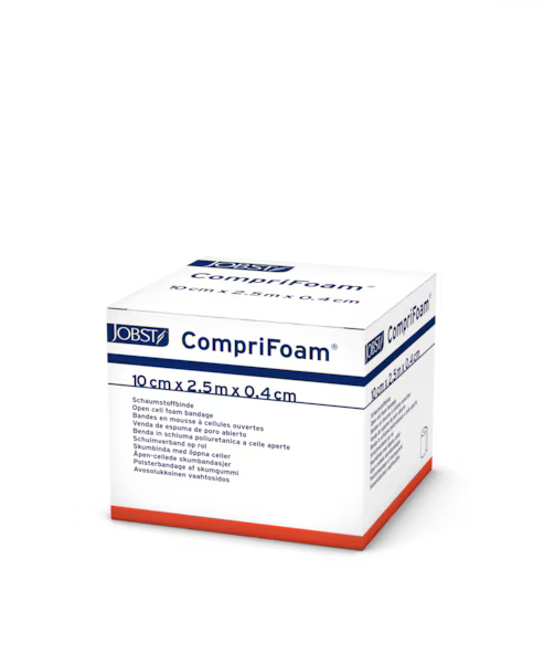 A white rectangular box of JOBSI CompriFoam 10 cm x 2.5 m x 0.